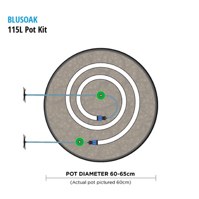 Blusoak kits available in different sizes. Suitable for growing in pots or the Grassroots beds